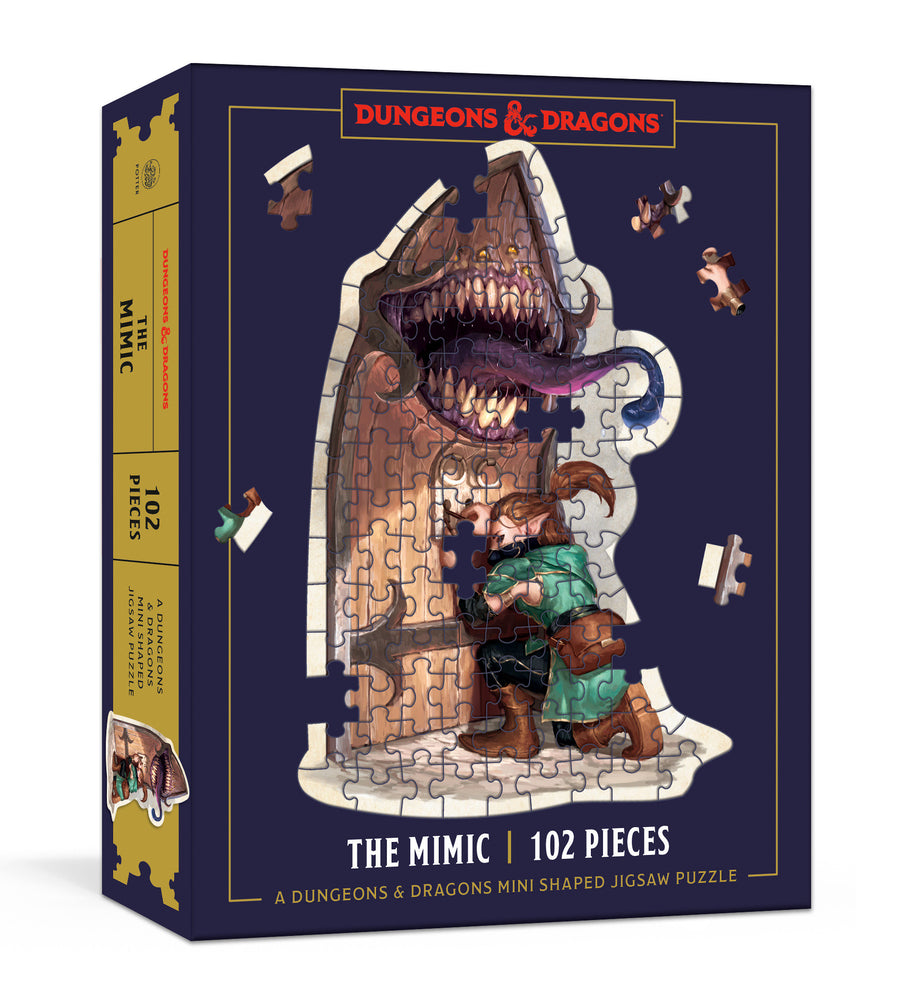 Dungeons & Dragons Mini Shaped Jigsaw Puzzle: The Mimic Edition - Board Games - Image - Pop Weasel