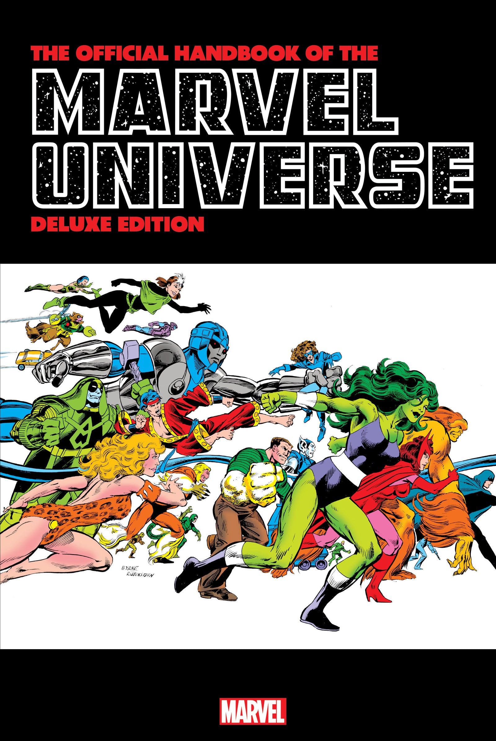 OFFICIAL HANDBOOK OF THE MARVEL UNIVERSE: DELUXE EDITION OMNIBUS | Hardcover image