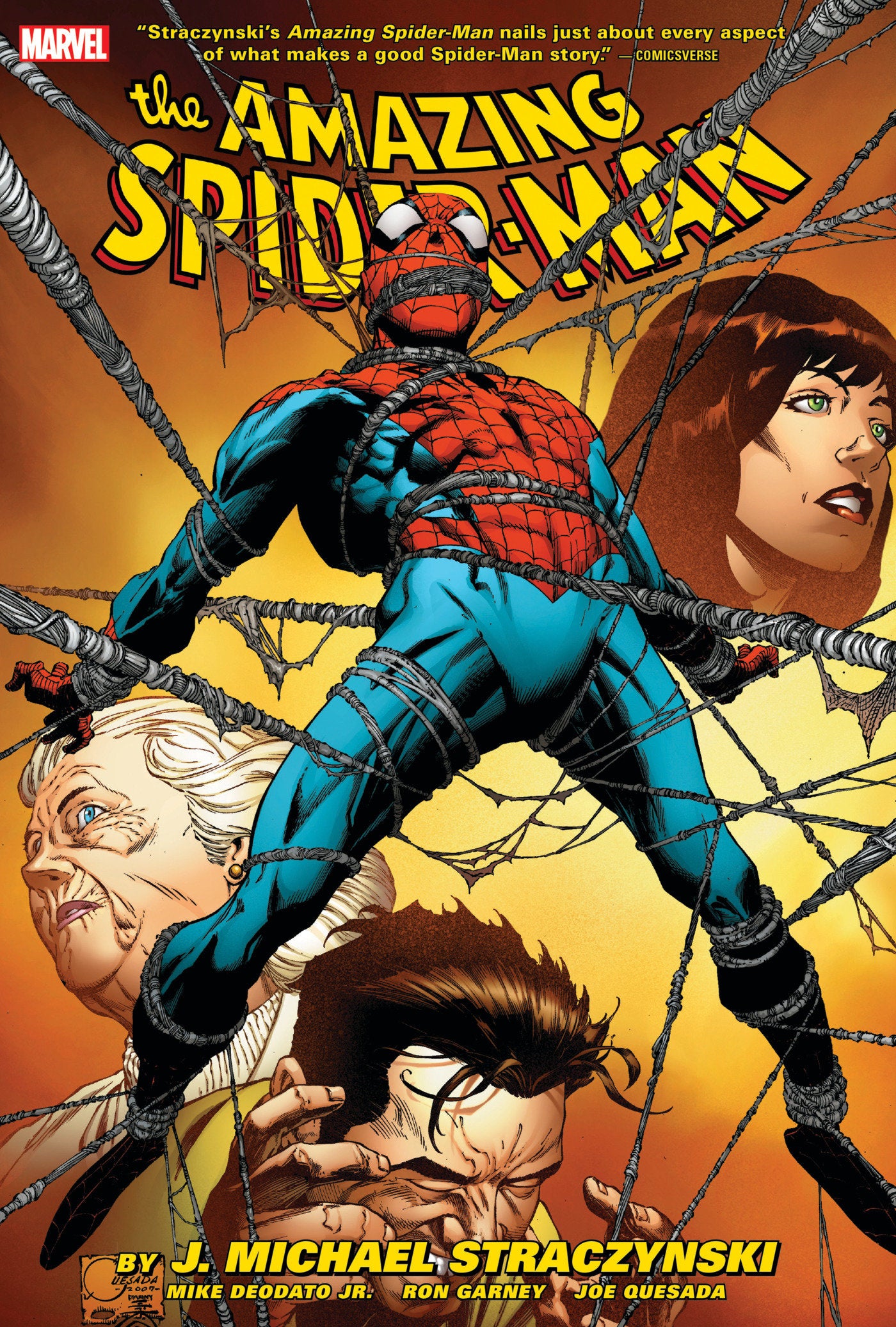 AMAZING SPIDER-MAN BY J. MICHAEL STRACZYNSKI OMNIBUS VOL. 2 QUESADA COVER [DM ONLY] | Hardcover image