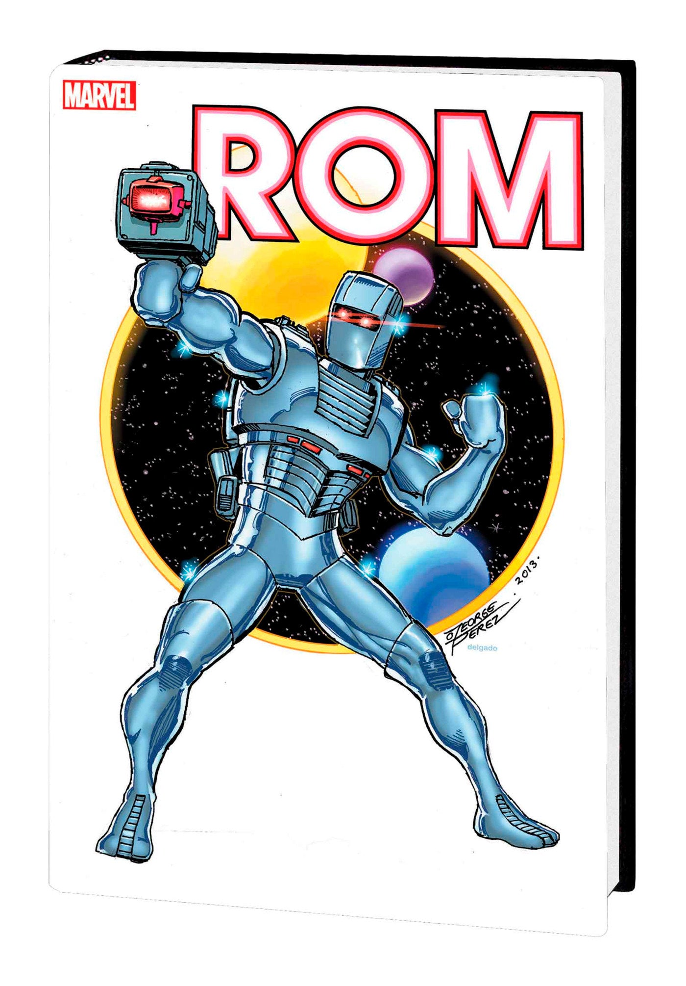 ROM: THE ORIGINAL MARVEL YEARS OMNIBUS VOL. 1 GEORGE PEREZ COVER [DM ONLY] | Hardcover