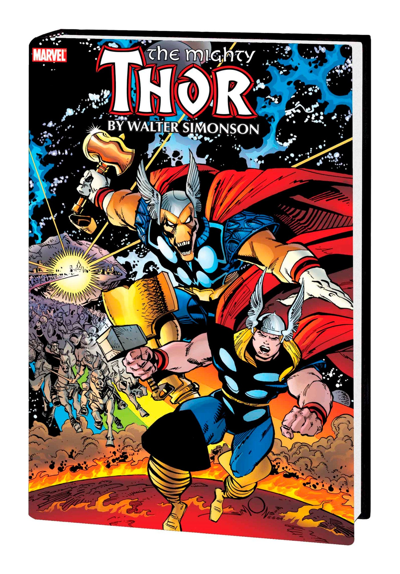 THOR BY WALTER SIMONSON OMNIBUS SIMONSON THOR & BETA RAY BILL COVER [NEW PRINTIN G 2, DM ONLY] | Hardcover image