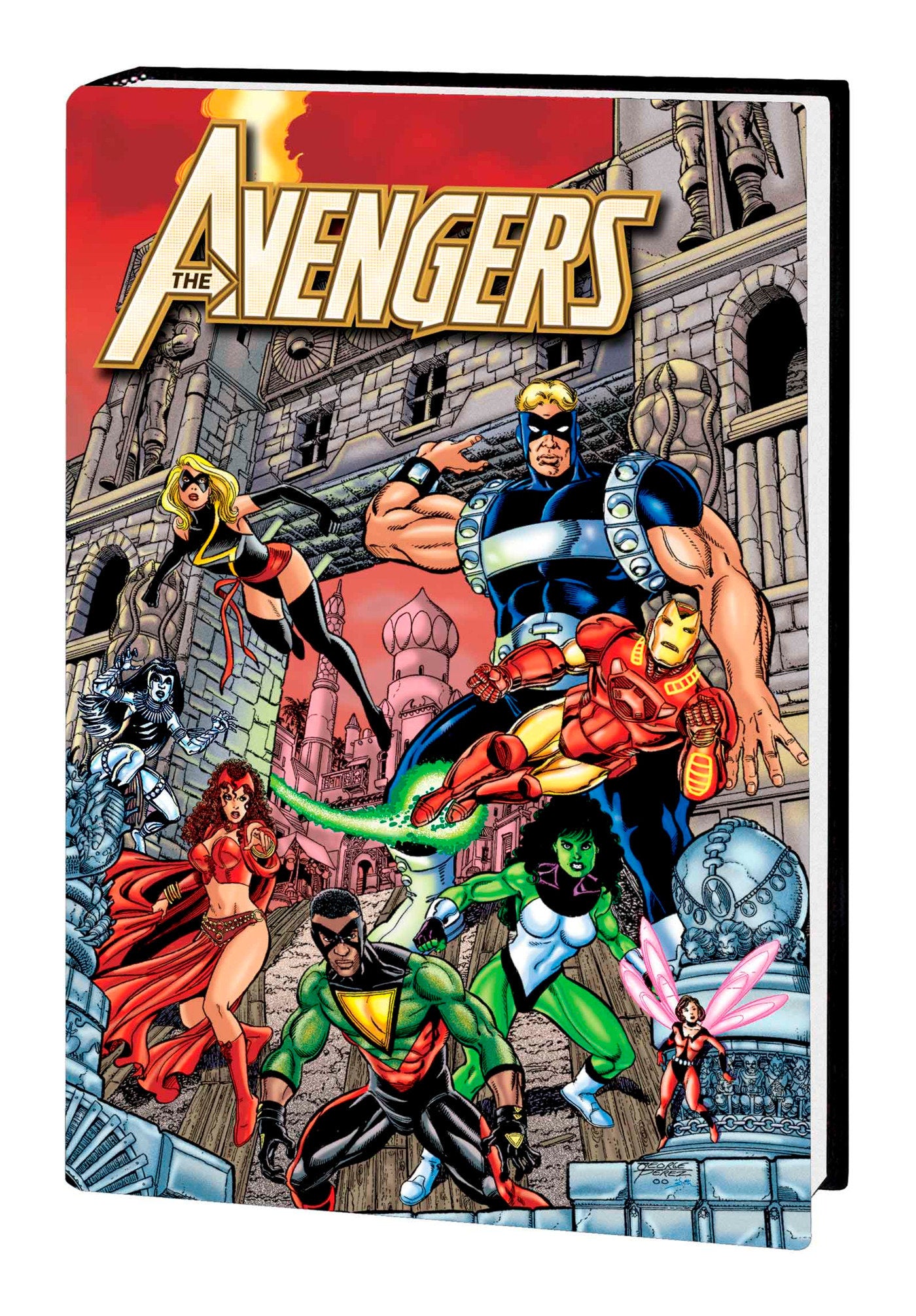 AVENGERS BY BUSIEK & PEREZ OMNIBUS VOL. 2 GEORGE PEREZ TIME-LOST COVER [NEW PRINTING, DM ONLY] | Hardcover