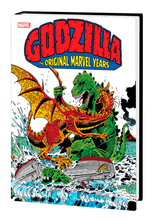 GODZILLA: THE ORIGINAL MARVEL YEARS OMNIBUS HERB TRIMPE WAR OF THE GIANTS COVER [DM ONLY] | Hardcover