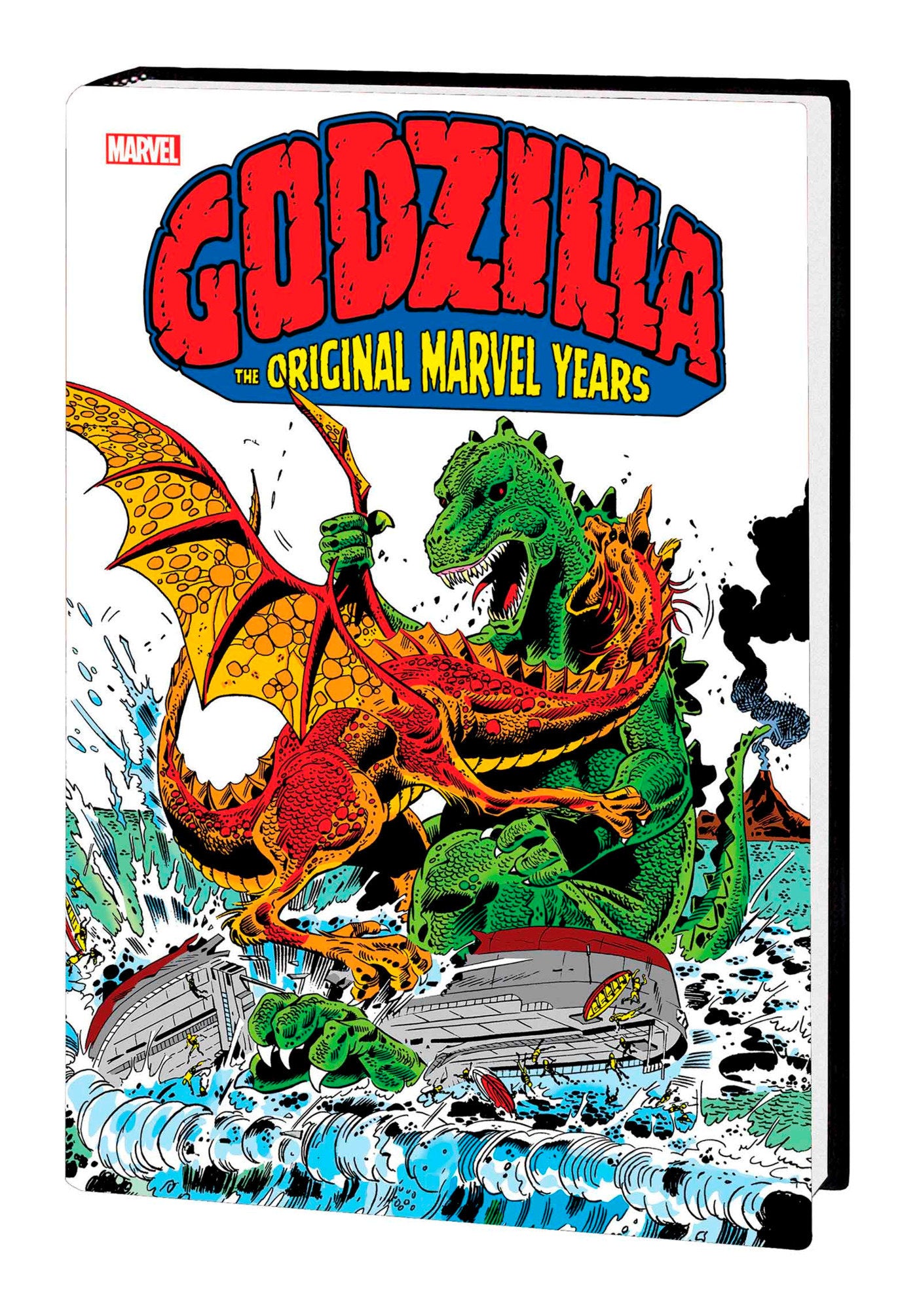 GODZILLA: THE ORIGINAL MARVEL YEARS OMNIBUS HERB TRIMPE WAR OF THE GIANTS COVER [DM ONLY] | Hardcover