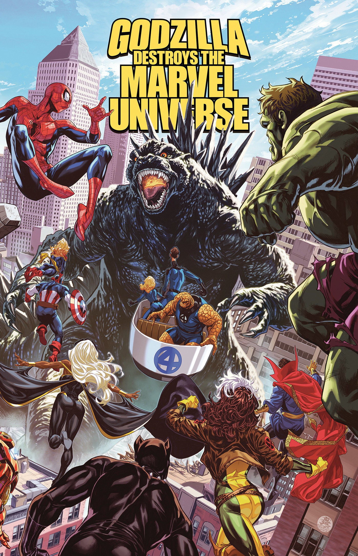 Godzilla Destroys The Marvel Universe - Image