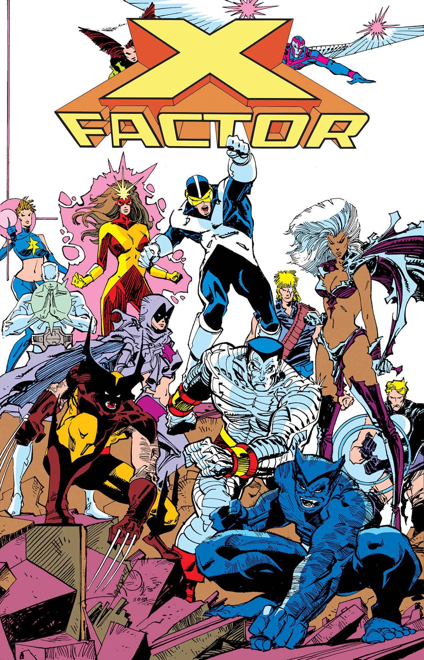 X-Factor: The Original X-Men Omnibus Vol. 2 Walter Simonson Inferno Cover - Image