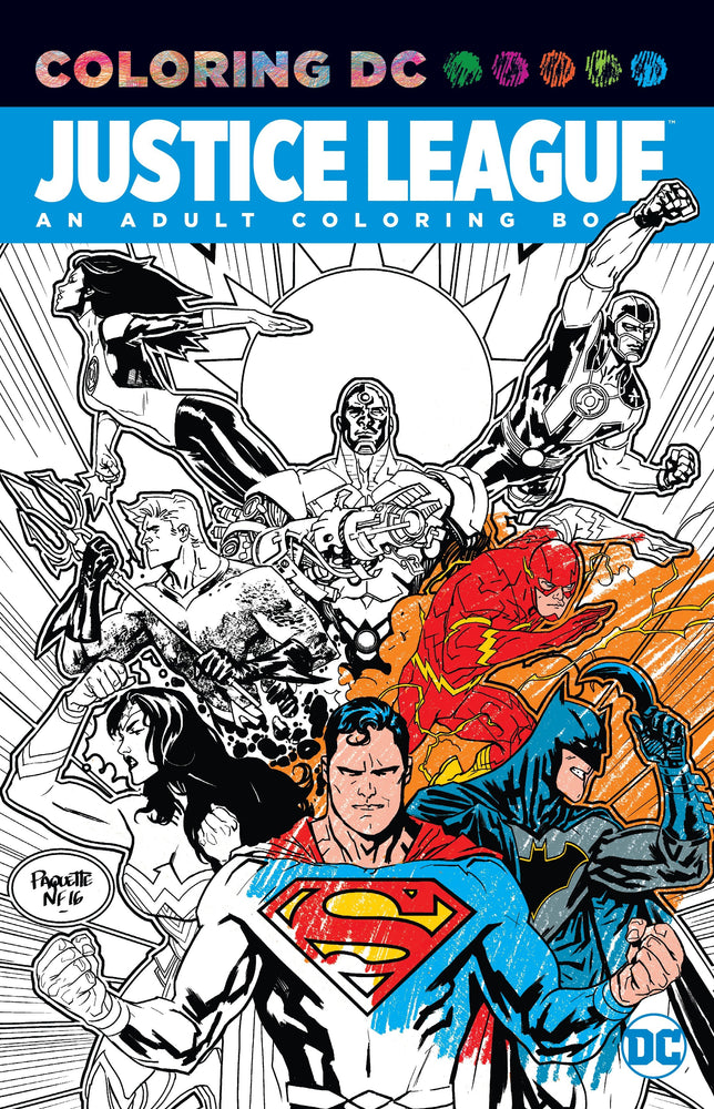 Justice League: An Adult Coloring Book - Colouring Book - Image - Pop Weasel