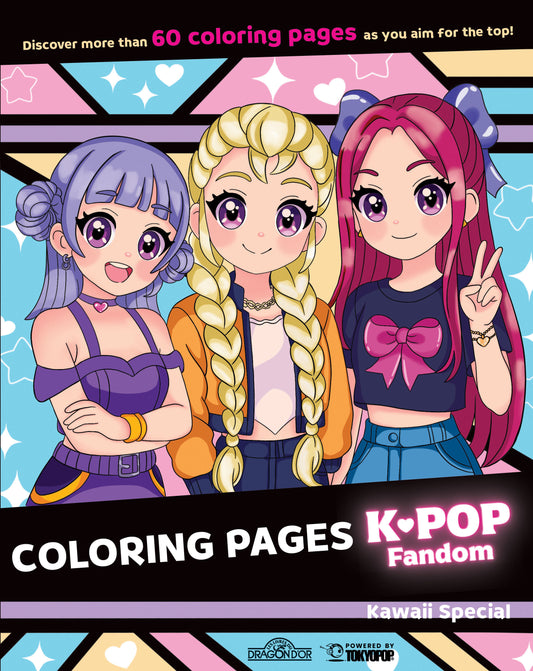 K-Pop Fandom Coloring Pages: Kawaii Special - Image
