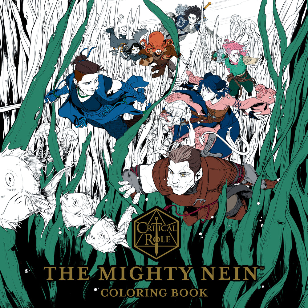 Critical Role: The Mighty Nein Coloring Book - Colouring Book - Image - Pop Weasel