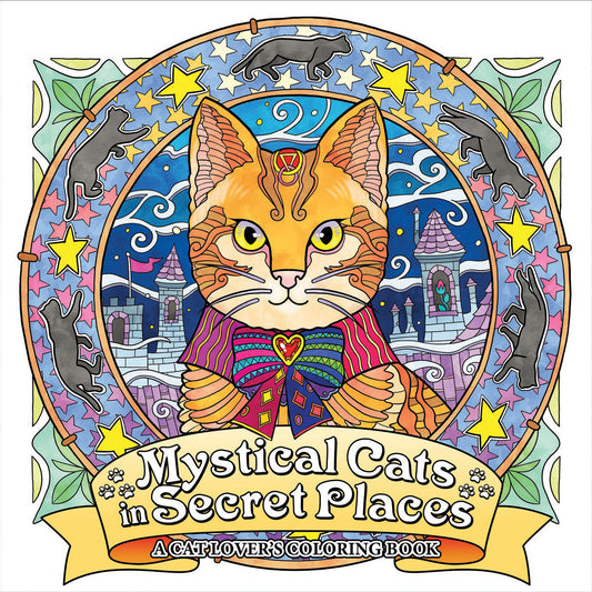 Mystical Cats in Secret Places: A Cat Lover's Coloring Book image