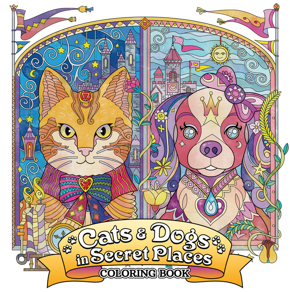 Cats and Dogs in Secret Places: Coloring Book image - Manga - Image - Pop Weasel