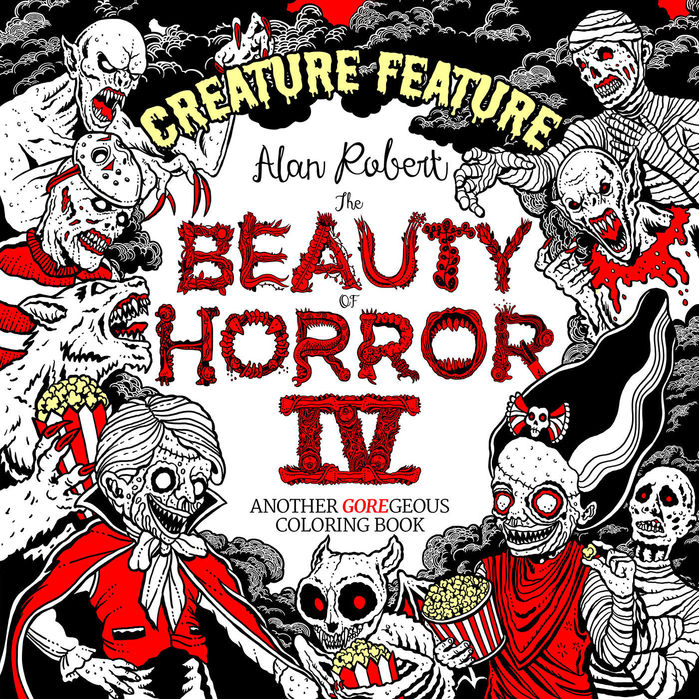 The Beauty of Horror 4: Creature Feature Coloring Book image