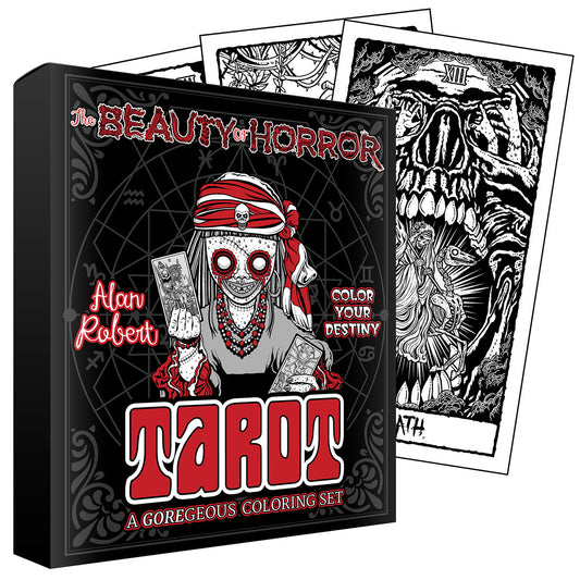 The Beauty of Horror: Color Your Destiny Tarot Deck image