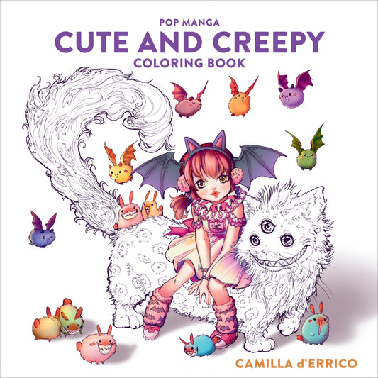 Pop Manga Cute and Creepy Coloring Book image
