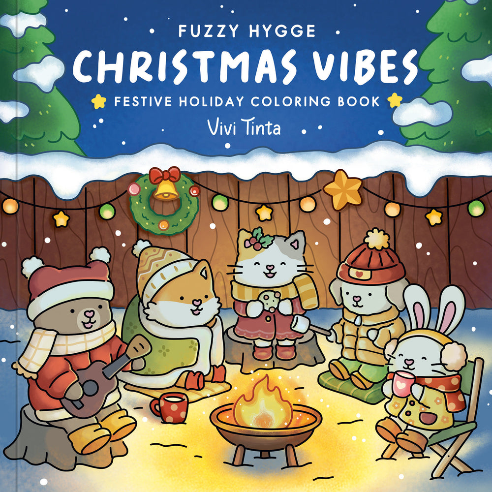 Fuzzy Hygge: Christmas Vibes Coloring Book - Coloring Book - Image - Pop Weasel