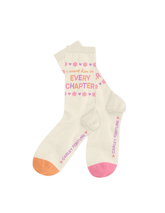 Carley Fortune Every Chapter Socks - Large - Image