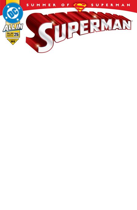 Superman #25  G Blank Card Stock Var - Image
