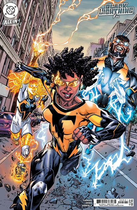 Black Lightning #5  B Tom Raney Card Stock Var image