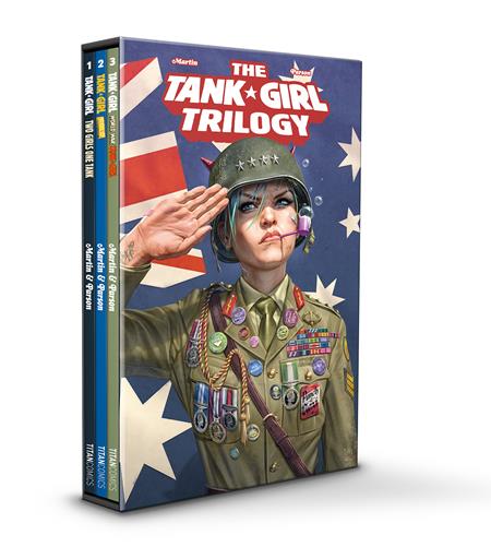 Tank Girl  | TPB Trilogy Slipcase Set Direct Market Edition Brett Parson Uniform - Image