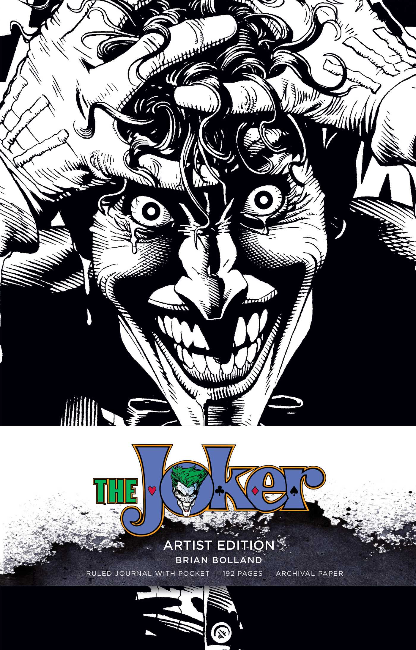 Pop Weasel Image of DC Comics: The Joker Hardcover Ruled Journal: Artist Edition Brian Bolland