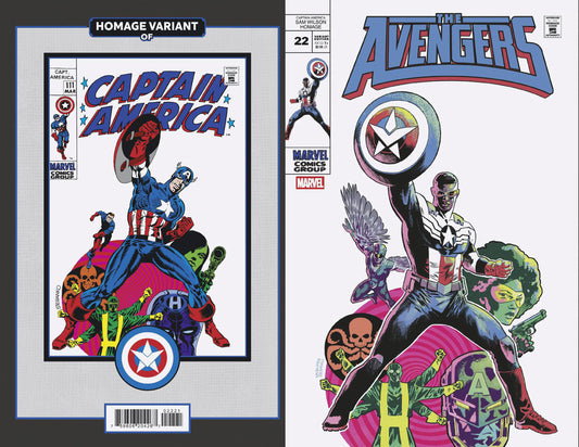 AVENGERS #22 MIKE WALSH CAPTAIN AMERICA SAM WILSON HOMAGE VARIANT image