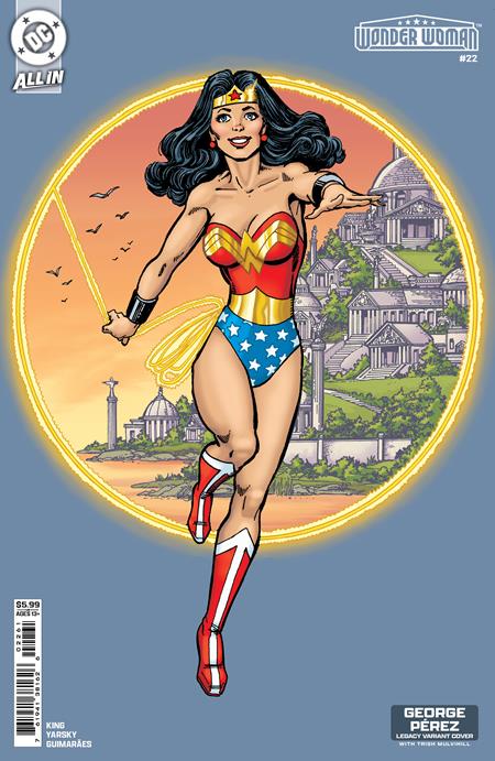 Wonder Woman #22  E George Perez Legacy Card Stock Var - Image