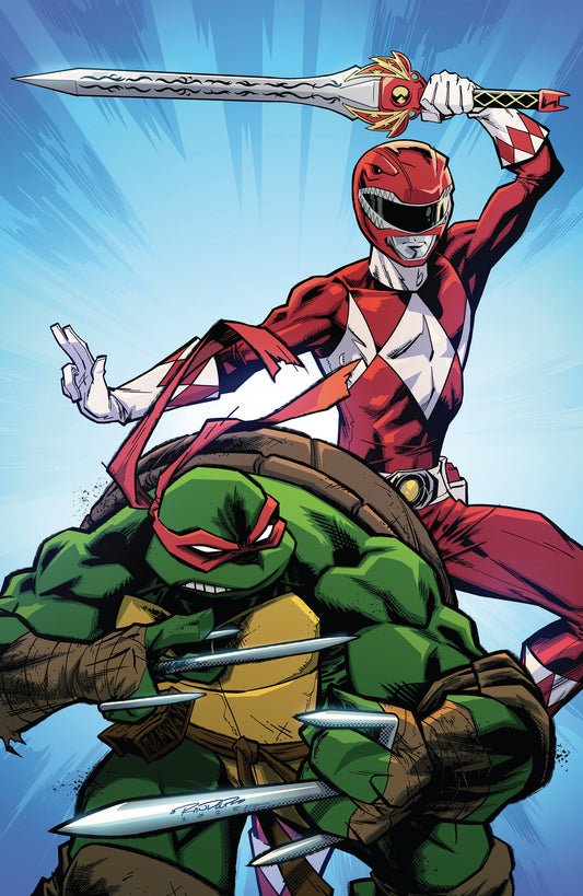 Mighty Morphin Power Rangers/Teenage Mutant Ninja Turtles III #2 L Unlimited Variant (Full Art, Randolph) - Image