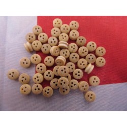 Wooden Dead Eye 5mm (50)