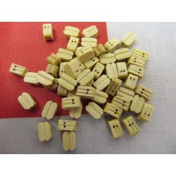 Wooden Block Double 7mm (50)