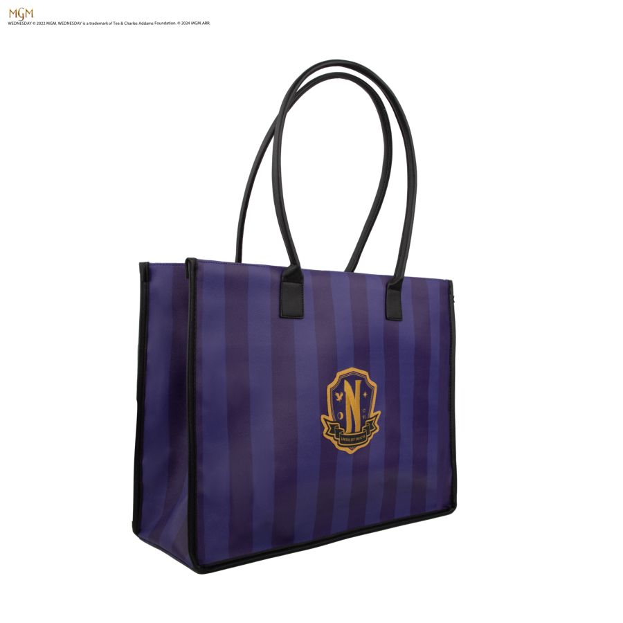 Pop Weasel - Image 2 of Wednesday (TV) - Nevermore Academy Shopping Bag (Purple) - Cinereplicas