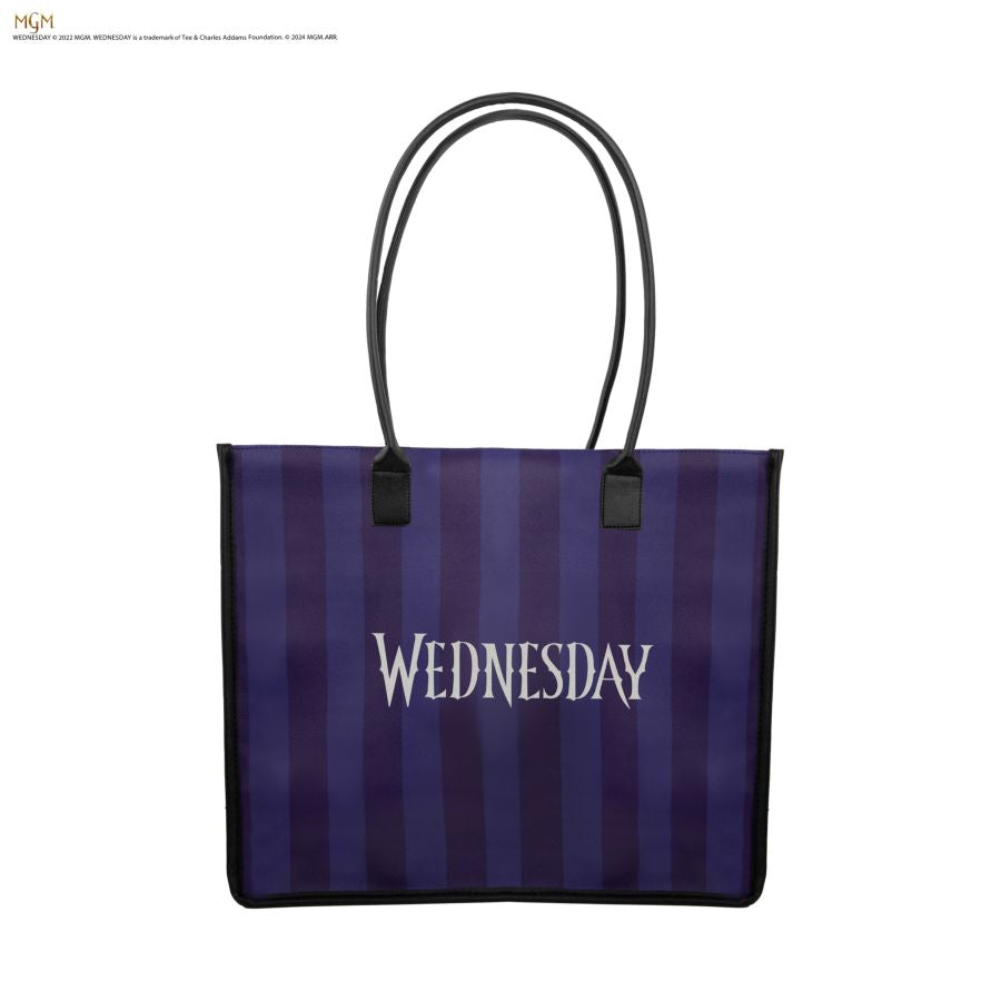 Pop Weasel - Image 3 of Wednesday (TV) - Nevermore Academy Shopping Bag (Purple) - Cinereplicas - Bags, Wallets & Purses - Image - Pop Weasel