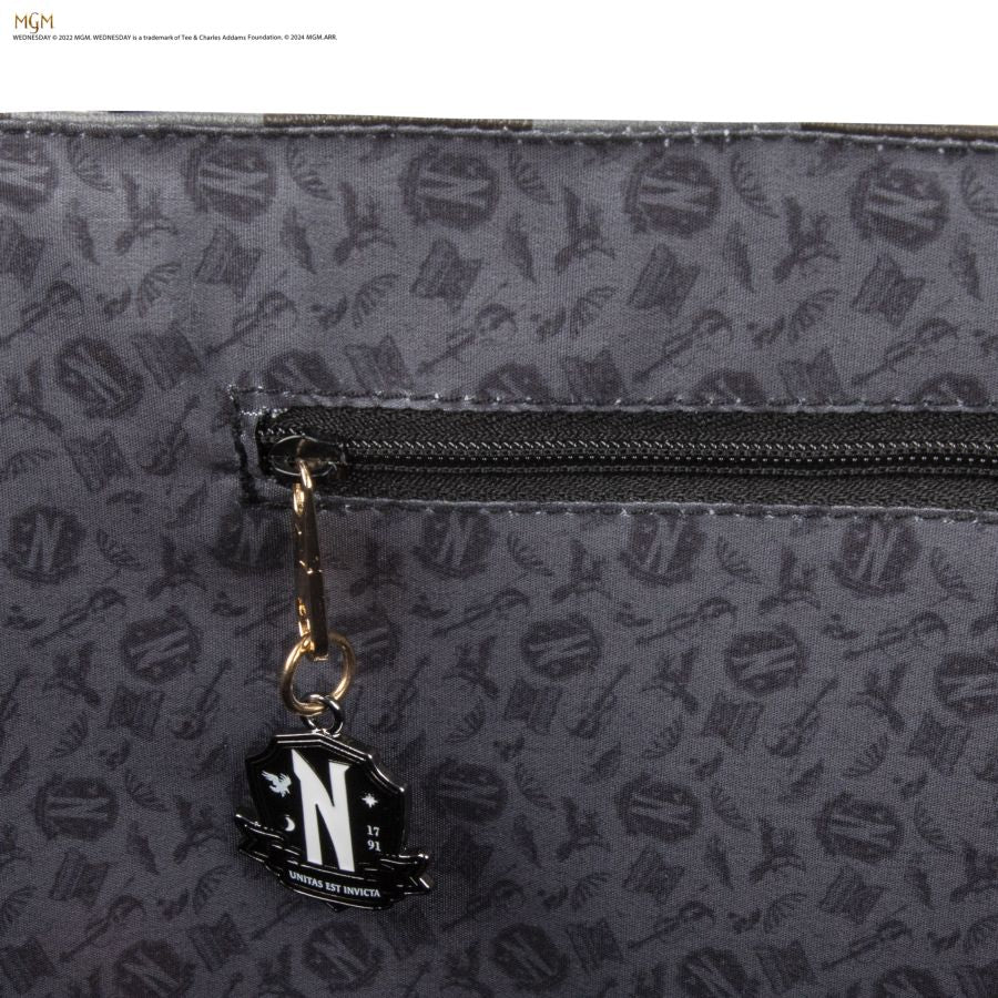 Pop Weasel - Image 4 of Wednesday (TV) - Nevermore Academy Shopping Bag (Black) - Cinereplicas