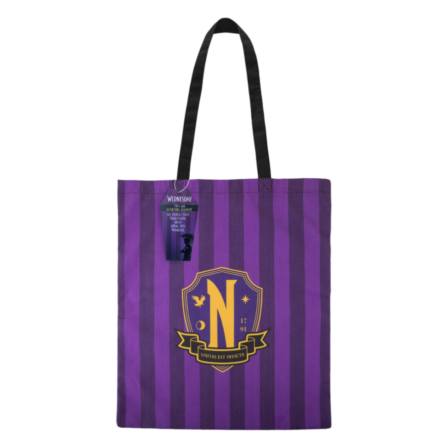 Pop Weasel Image of Wednesday (TV) - Nevermore Academy Tote Bag - Cinereplicas - Bags, Wallets & Purses - Image - Pop Weasel