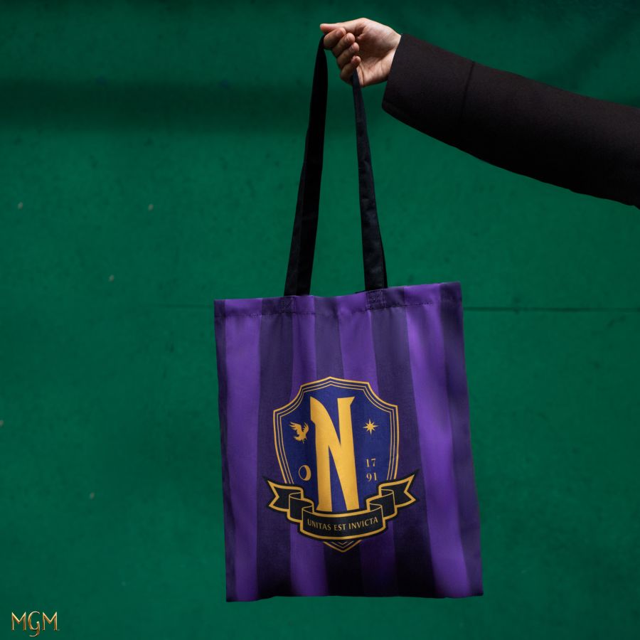 Pop Weasel - Image 4 of Wednesday (TV) - Nevermore Academy Tote Bag - Cinereplicas - Bags, Wallets & Purses - Image - Pop Weasel