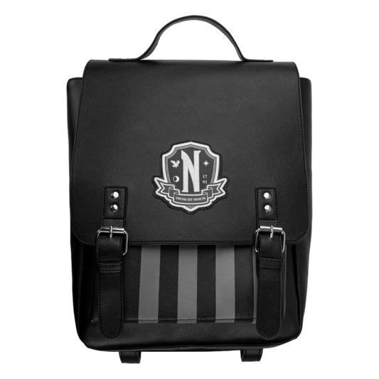 Pop Weasel Image of Wednesday (TV) - Nevermore Academy Backpack (Black) - Cinereplicas