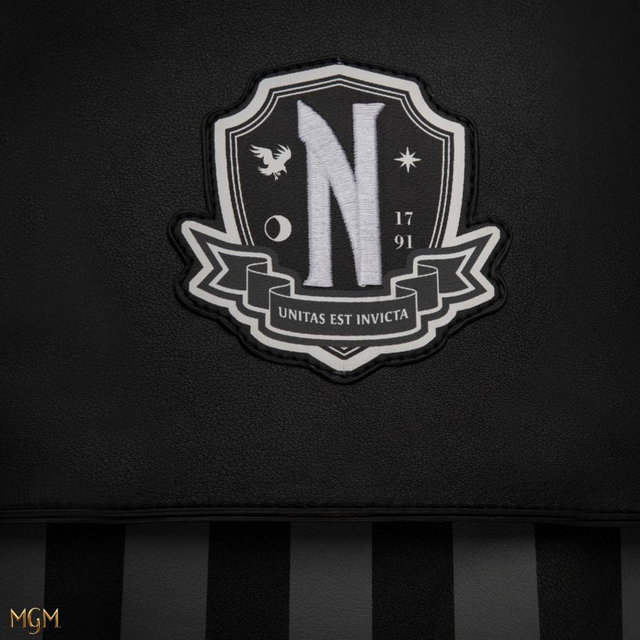 Pop Weasel - Image 7 of Wednesday (TV) - Nevermore Academy Backpack (Black) - Cinereplicas - Bags, Wallets & Purses - Image - Pop Weasel