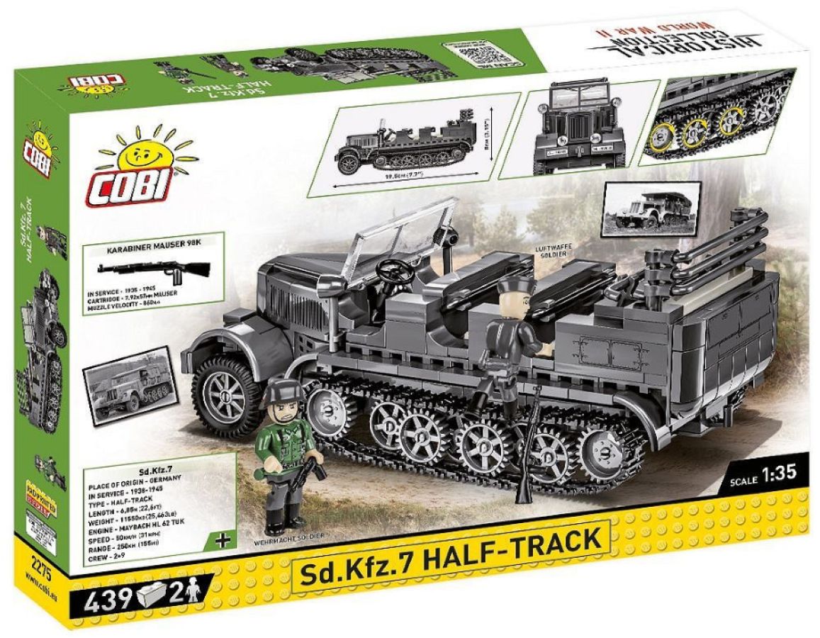 Image Pop Weasel - Image 3 of World War 2 - Sd.Kfz.7 Half-Track (439 Piece Kit) - Cobi