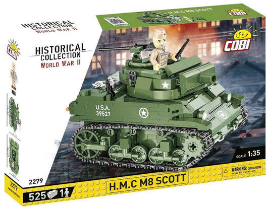 Image Pop Weasel - Image 2 of World War 2 - Howitzer Motor Carriage M8 Scott (519 Piece Kit) - Cobi