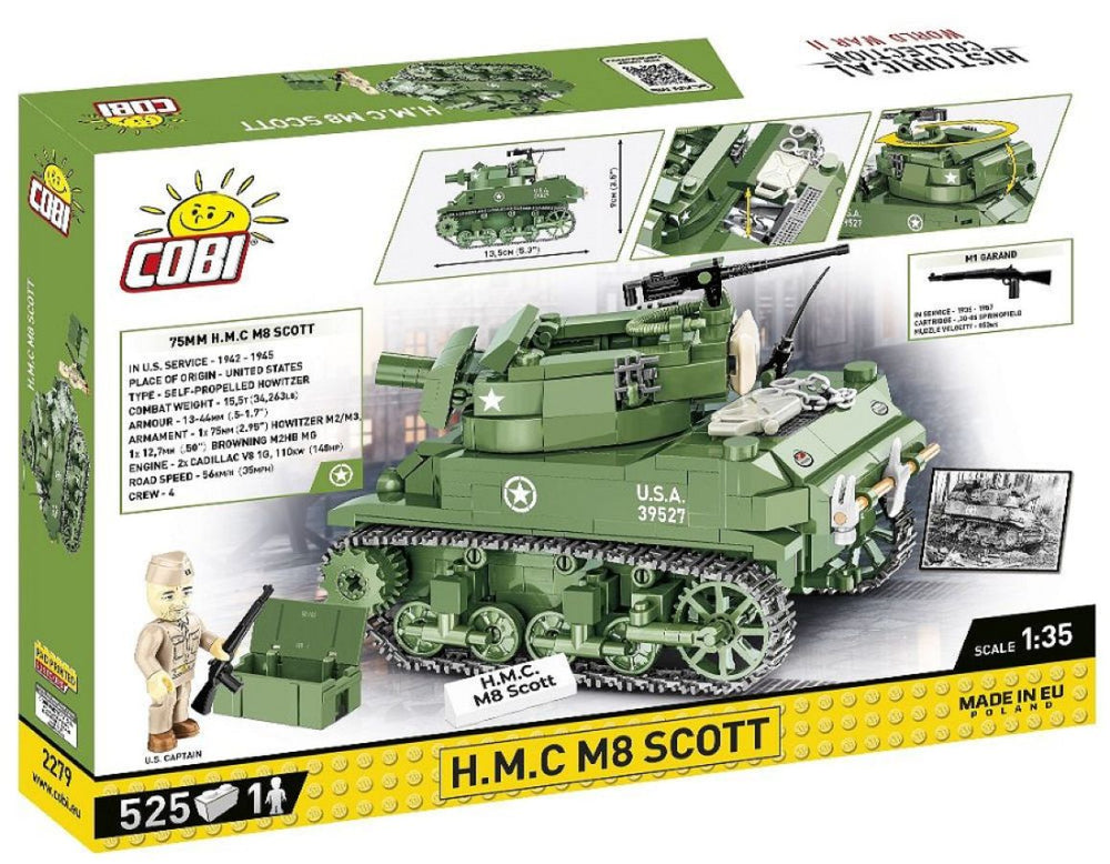 Image Pop Weasel - Image 3 of World War 2 - Howitzer Motor Carriage M8 Scott (519 Piece Kit) - Cobi - Model - Image - Pop Weasel