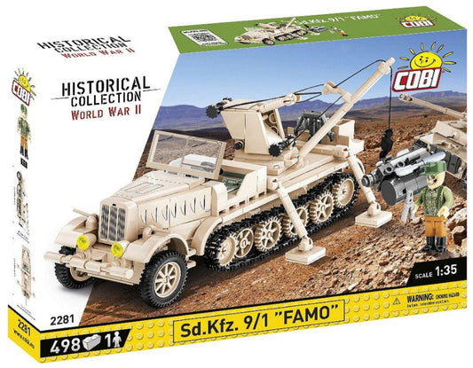 Image Pop Weasel - Image 2 of World War 2 - Sd.Kfz. 9/1 \"Famo\" Half-Track (502 Piece Kit) - Cobi