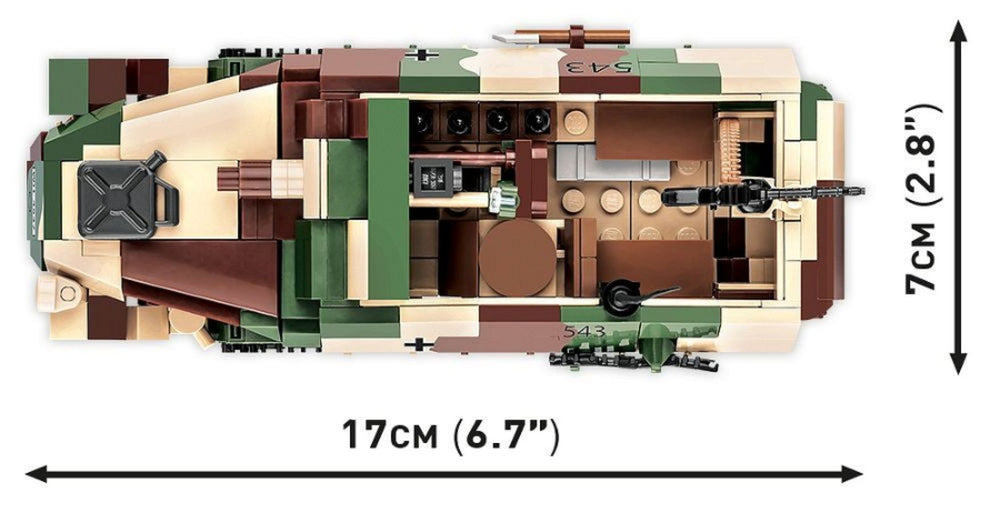 Image Pop Weasel - Image 6 of World War 2 - Sd.Kfz.251/9 Stummel Half-Track (485 Piece Kit) - Cobi - Model - Image - Pop Weasel