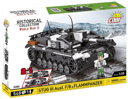 Image Pop Weasel - Image 2 of World War 2 - Stug Iii Ausf F/Flammpanzer (536 Piece Kit) - Cobi