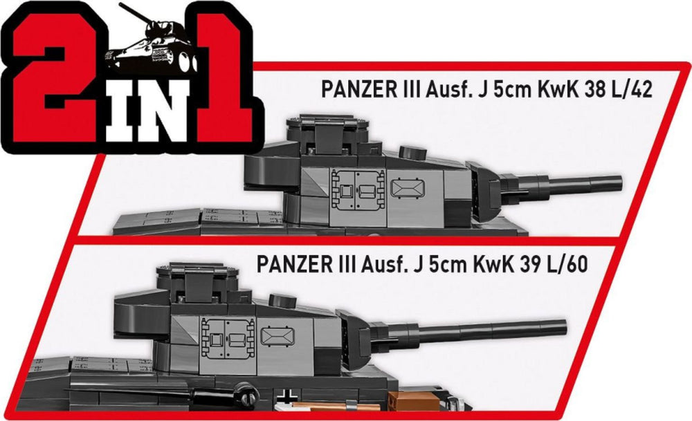 Image Pop Weasel - Image 5 of World War 2 - Panzer III Ausf.J (590 Piece Kit) - Cobi - Model - Image - Pop Weasel