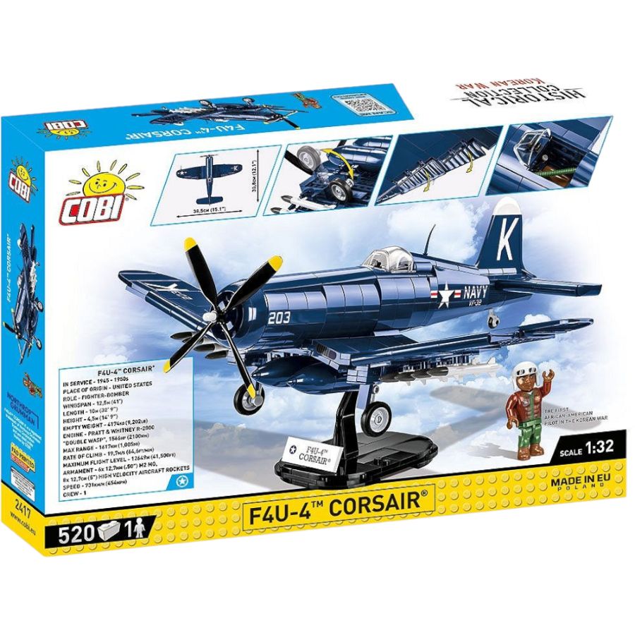 Image Pop Weasel - Image 3 of Korean War - Vought F4U-4 Corsair (520 Piece Kit) - Cobi - Model - Image - Pop Weasel