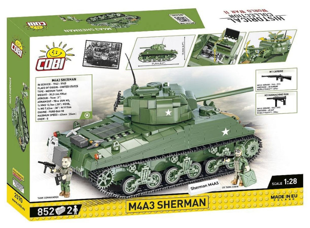 Image Pop Weasel - Image 3 of World War 2 - M4A3 Sherman (852 Piece Kit) - Cobi - Model - Image - Pop Weasel