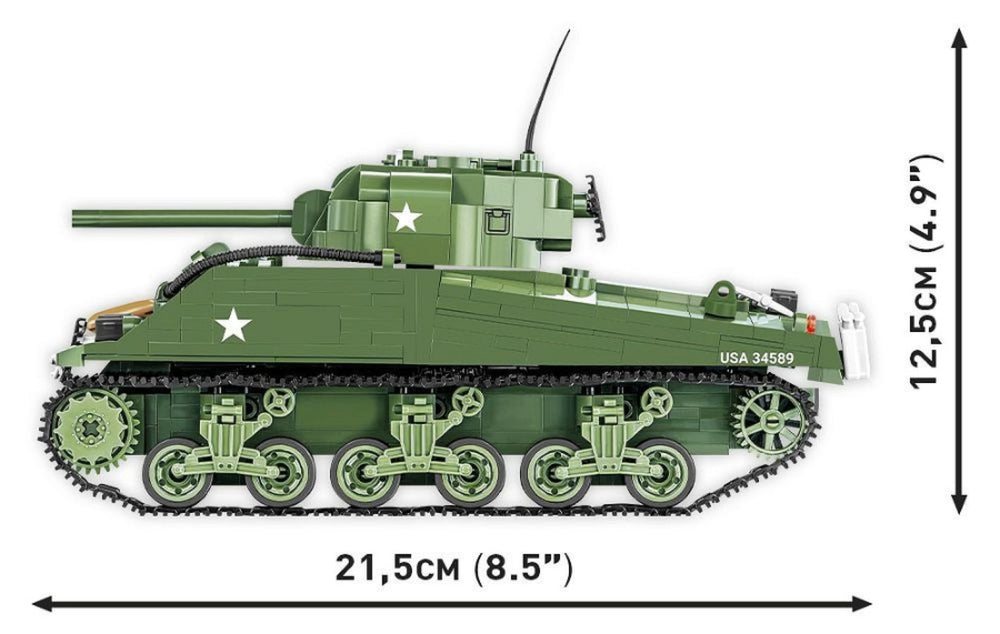 Image Pop Weasel - Image 6 of World War 2 - M4A3 Sherman (852 Piece Kit) - Cobi - Model - Image - Pop Weasel