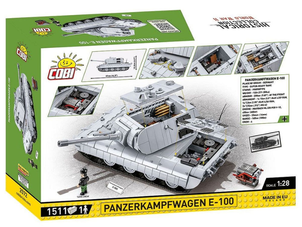 Image Pop Weasel - Image 3 of World War 2 - Panzerkampfwagen E-100 (1510 Piece Kit) - Cobi - Model - Image - Pop Weasel