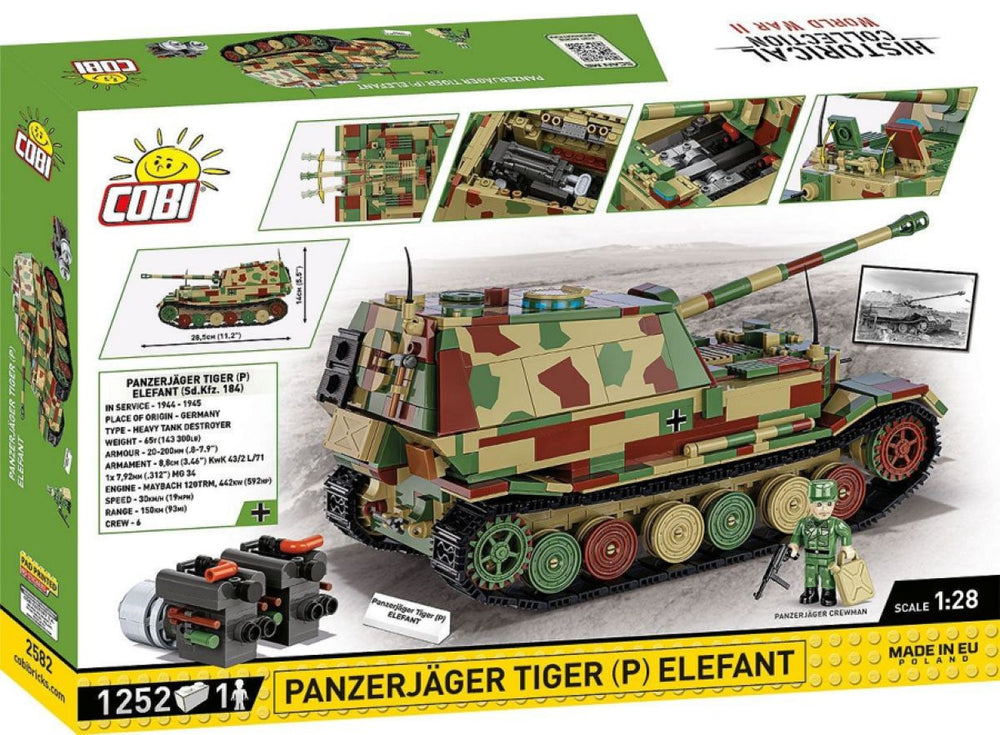 Image Pop Weasel - Image 3 of World War 2 - Panzerjäger Tiger (P) Elefant (1252 Piece Kit) - Cobi - Model - Image - Pop Weasel