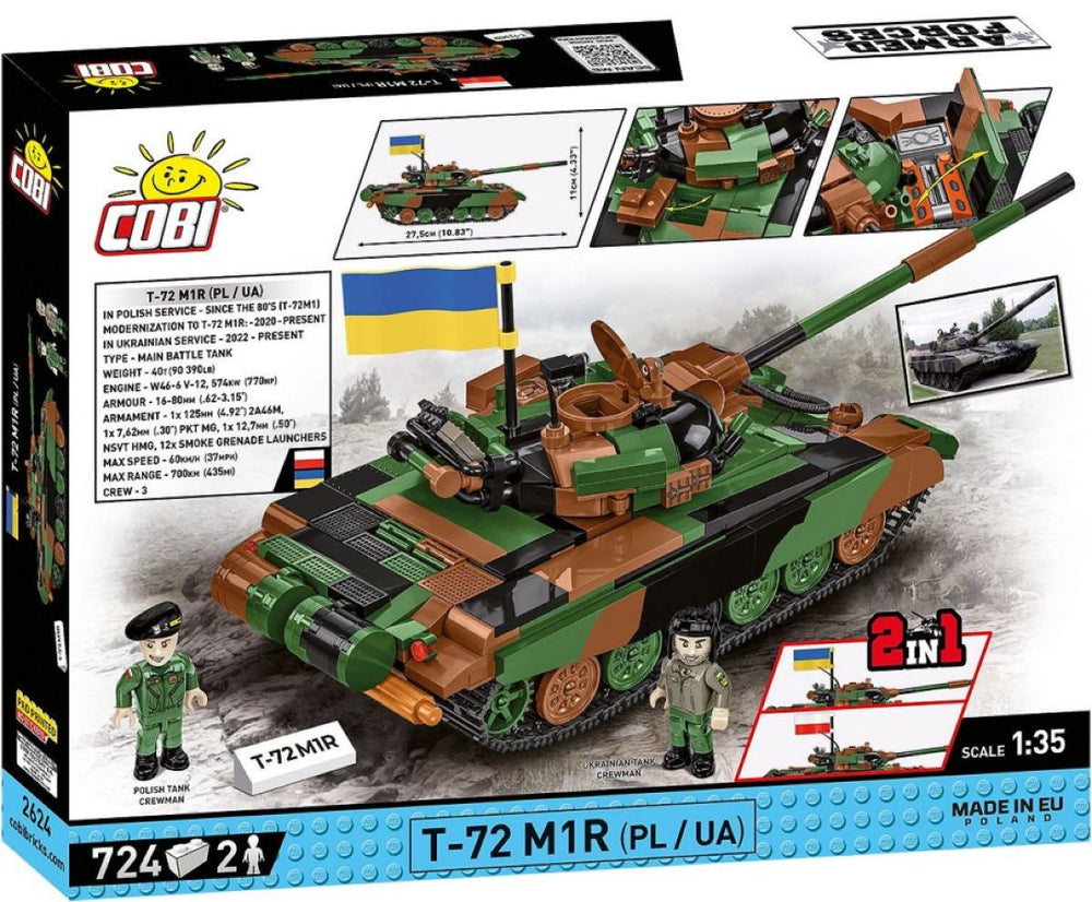 Image Pop Weasel - Image 3 of Armed Forces - T-72M1R (PL/UA) (724 Piece Kit) - Cobi - Model - Image - Pop Weasel