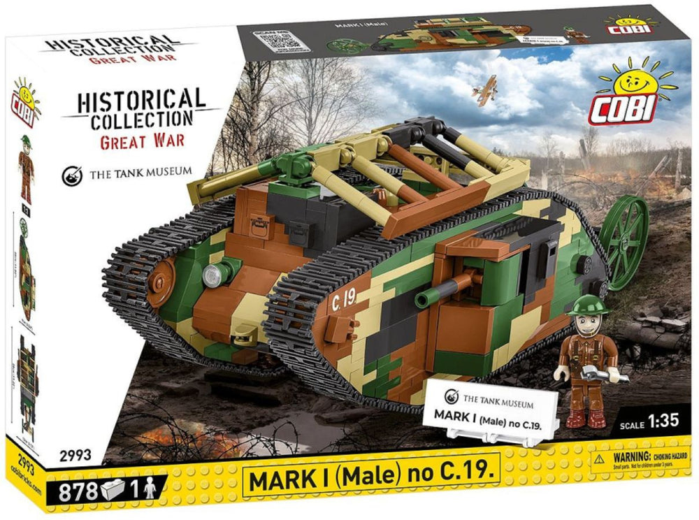 Image Pop Weasel - Image 2 of Great War - Mark I Male no C.19 (878 Piece Kit) - Cobi - Model - Image - Pop Weasel